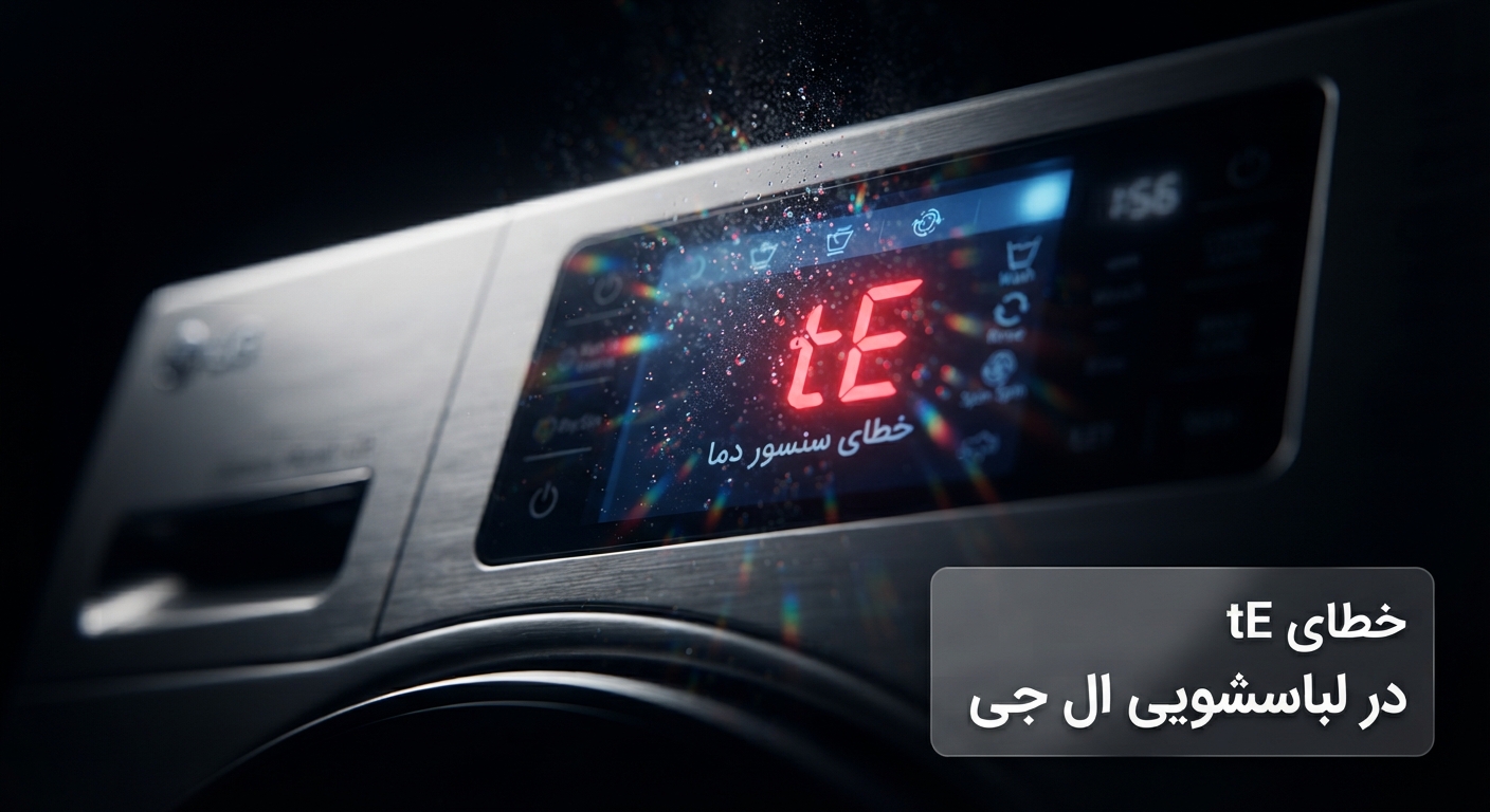 آموزش رفع خطای TE در لباسشویی LG