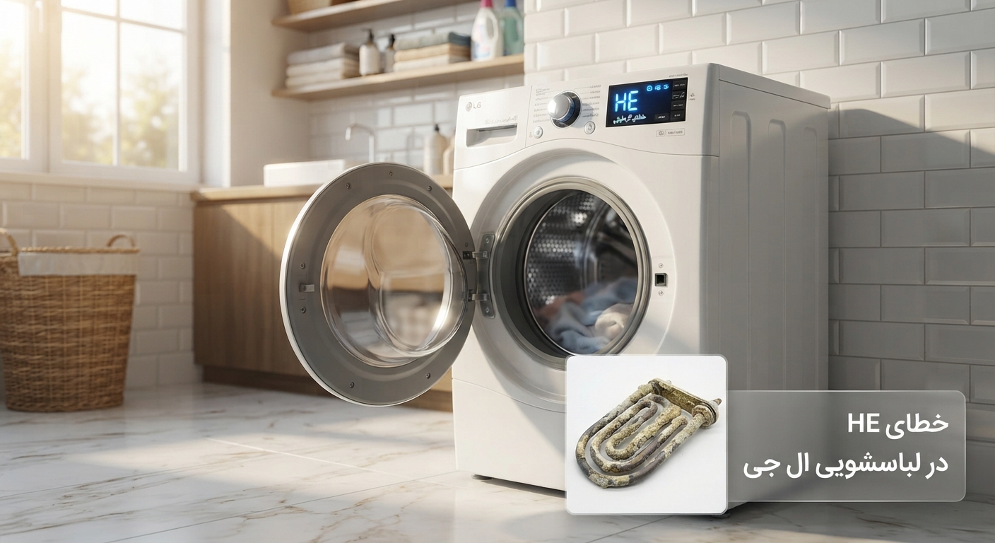 خطای HE در لباسشویی LG