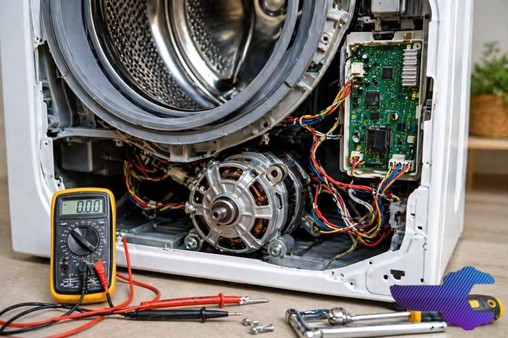 علت عدم فعالیت موتور لباسشویی بکو