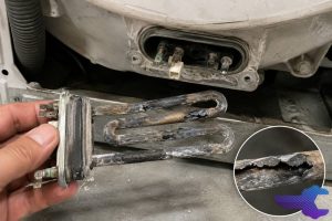 علت سوختن المنت لباسشویی ویرپول (ارور F12)